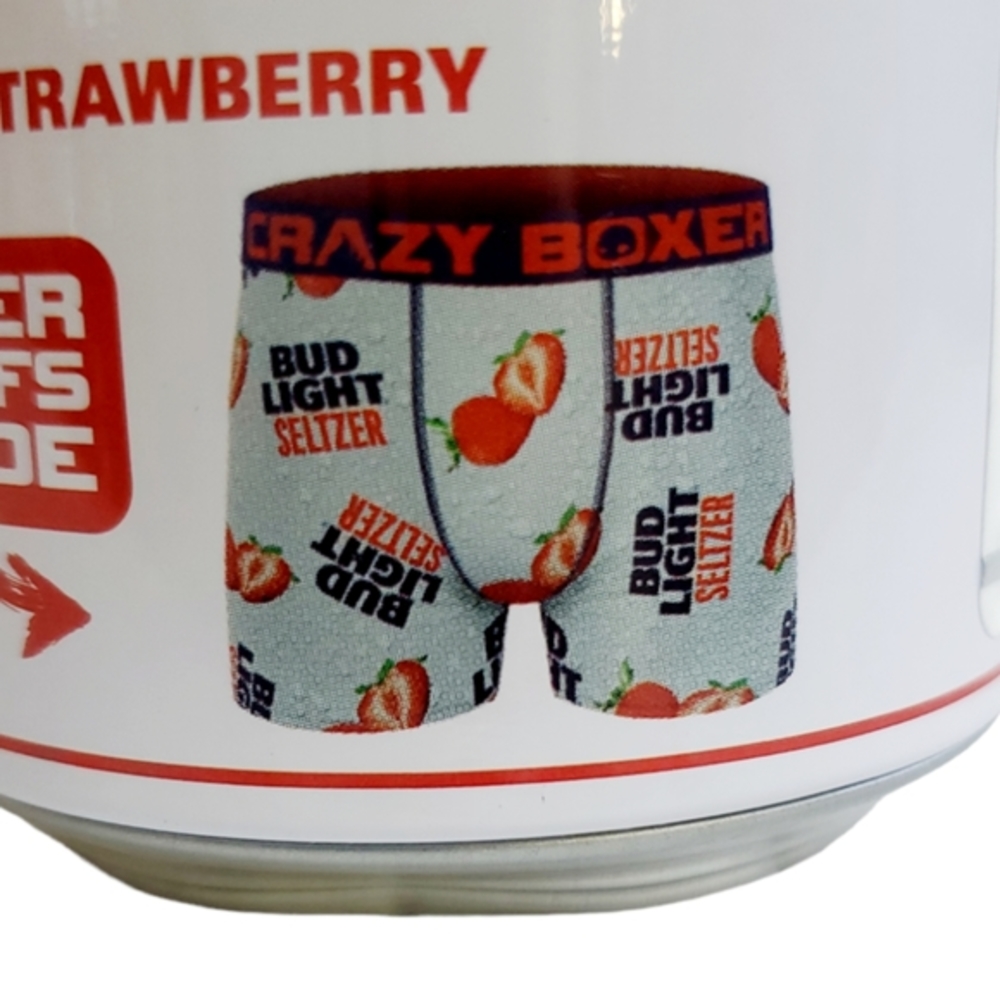 Men's Crazy Boxer Bud Light Seltzer Strawberry Boxers Size M(32-34) Ne…